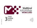 La Südtirol AltoAdige MOBILCARD, valida 3 giorni, è la tua chiave per esplorare l'Alto Adige con facilità.