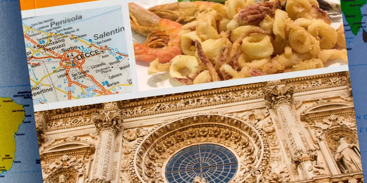 Mappa di Lecce, frittura di pesce e architettura barocca: scopri dove mangiare a Lecce per un'esperienza indimenticabile.