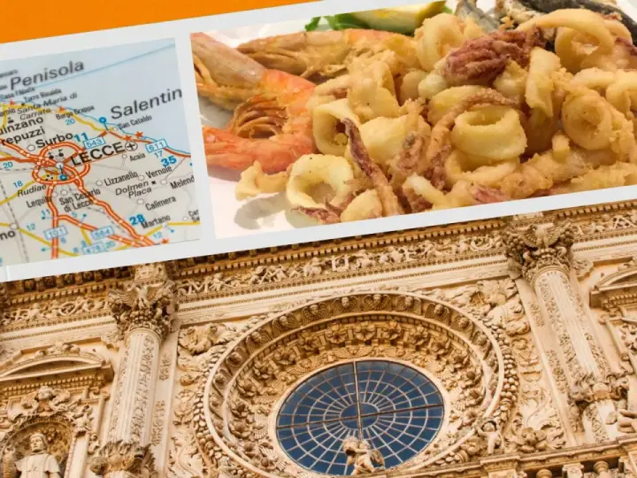 Mappa di Lecce, frittura di pesce e architettura barocca: scopri dove mangiare a Lecce per un'esperienza indimenticabile.
